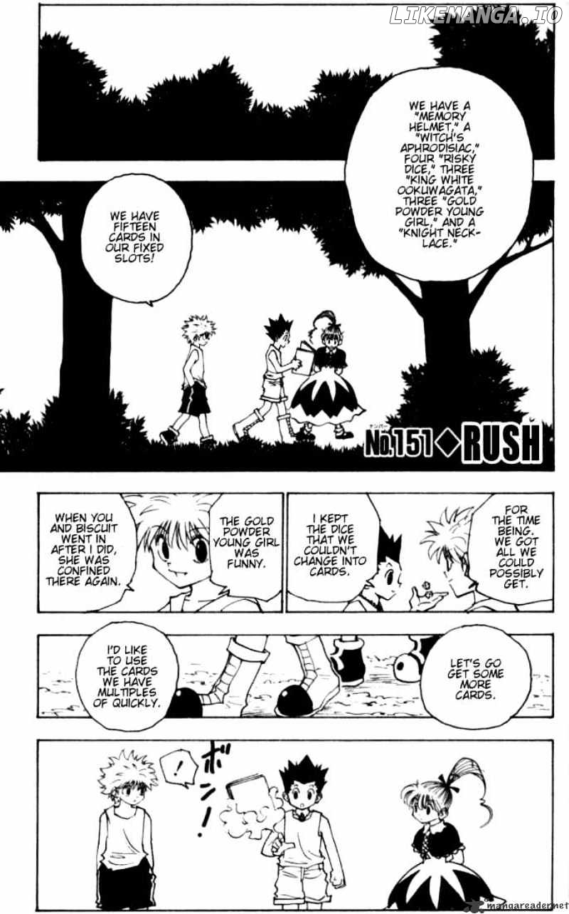 Hunter x Hunter, Chapter 151 image 01